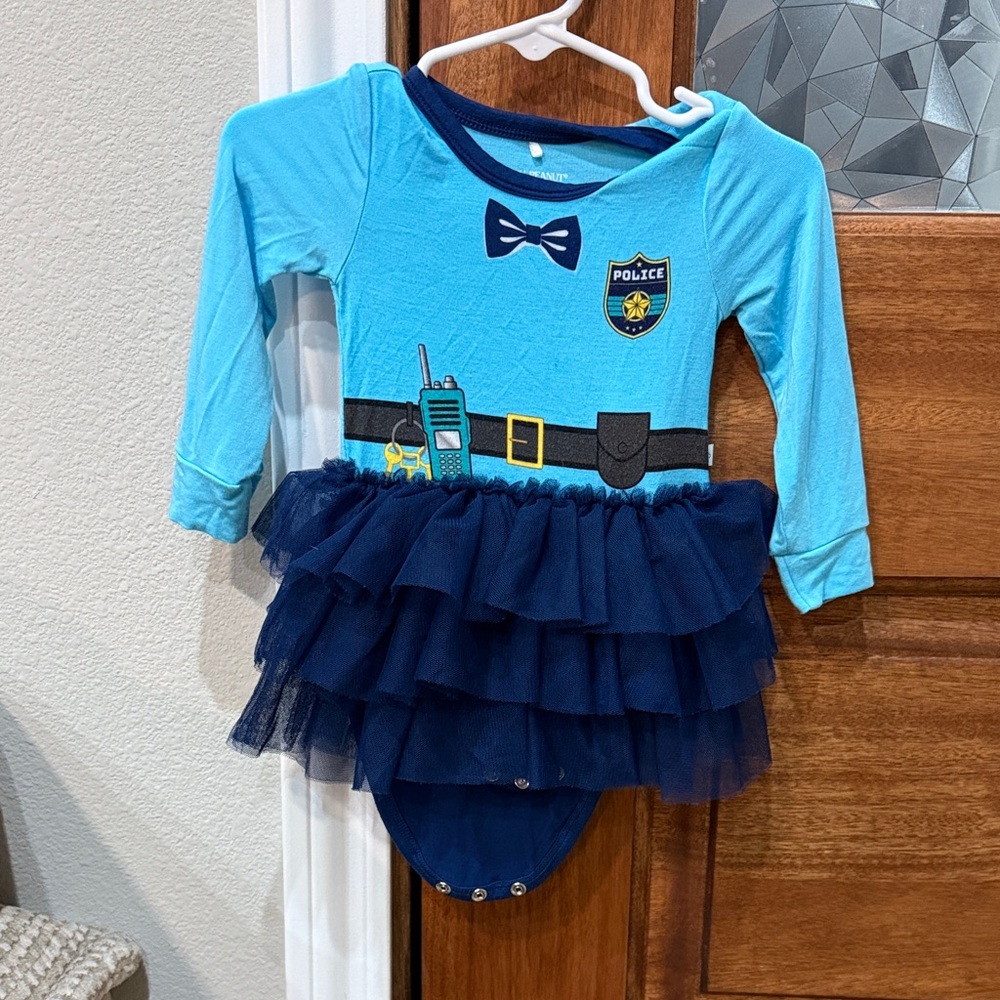 Posh Peanut Police Tulle Bodysuit Dress